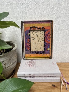 Shoestring Creations Whimsical Pine Wood Picture Frame Handmade Hand Painted