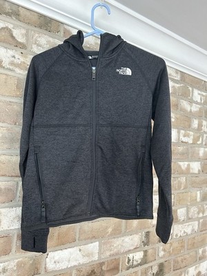 The North Face Youth Large Gray Full Zip Fleece Jacket Teen Unisex L/G 12