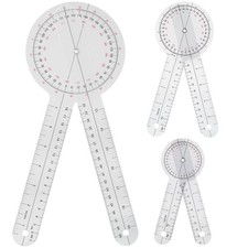 Goniometer Set 3 Pieces 6 8 12 Inch Occupational Therapy Protractor 360 Degree