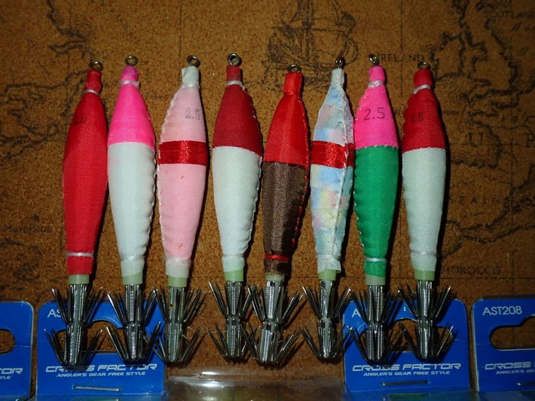 Squid Metal Set ② - Unused Float and Weight Spoons for Eging & Ika Fishing - Image 2