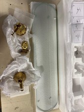 Signature Hardware 295849 Ballard Mensola da bagno in vetro 23-3/4" - Ottone lucido