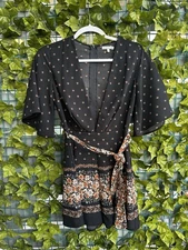 Women’s Black And Brown Short Romper Size Small