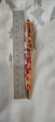 Platinum 3776 Marble Red & Yellow Ball Point pen Made In Japan