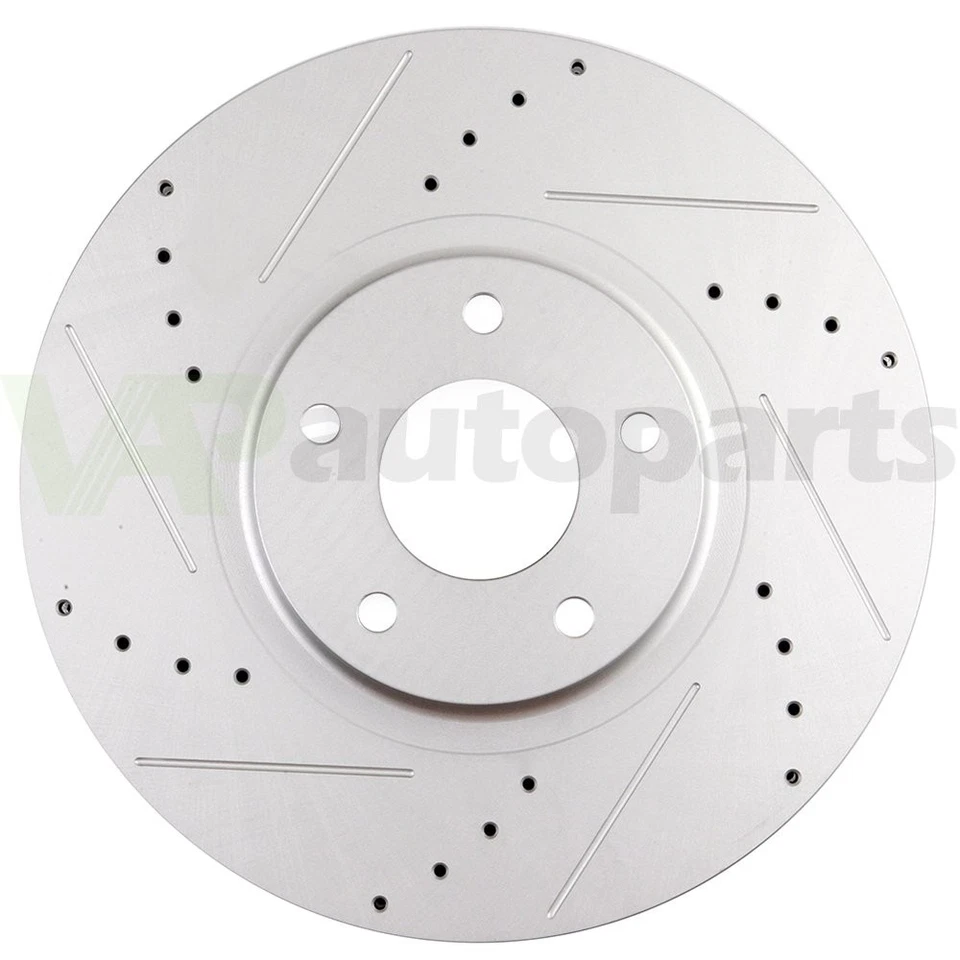 Front & Rear Brake Discs Rotors For Infiniti EX35 M45 For Nissan 350Z Drilled Foto 4 de 4