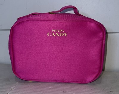 PRADA Candy Pink Makeup Pouch Travel Bag Cosmetic Toiletry