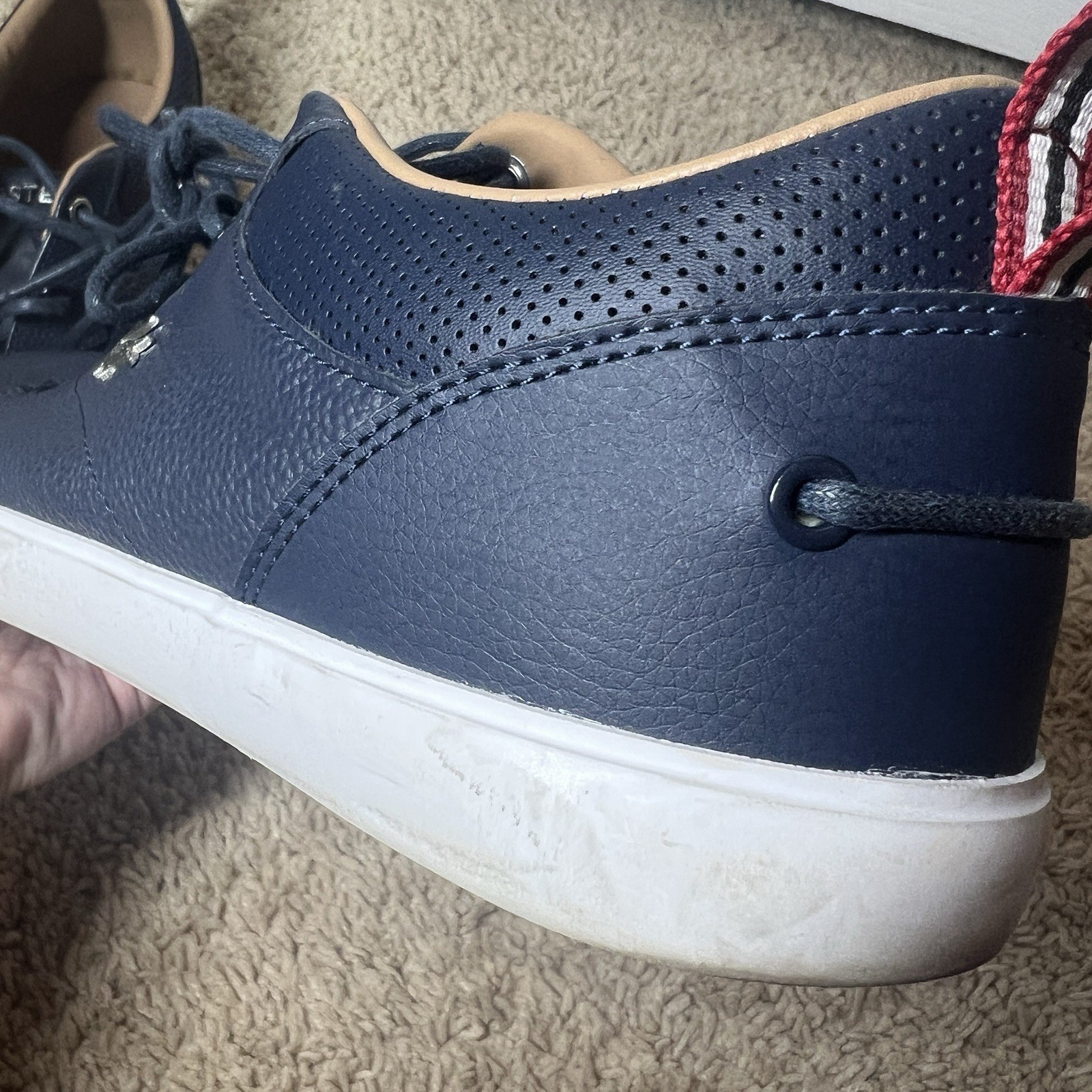 Lacoste Bayliss 119 1 U Sneakers Black Lace-Up Preppy Nautical Leather Uppers 10 thumbnail 10