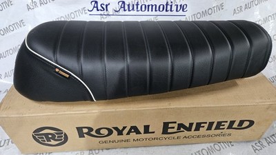 ''BLACK PREMIUM TOURING DUAL SEAT'' FIT FOR ROYAL ENFIELD INTERCEPTOR 650