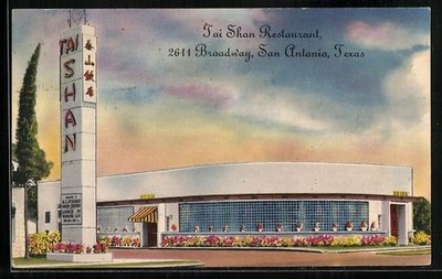 Ansichtskarte San Antonio, TX, Tai Shan Restaurant, 2611 Broadway 1949 