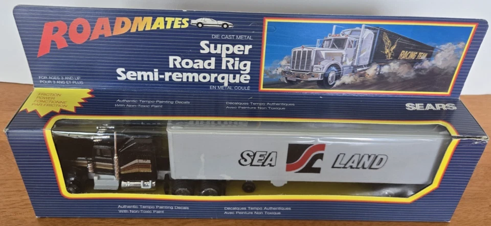 ROAD MATES Super Road Rig Semi-Trailer Sea Land Authentic Tempo Decals 1:50 - Image 2 of 4