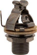 Pure Tone 1/4" Mono Jack, Black Nickel