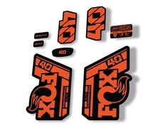 FOX 40 Performance Elite 2021 Fork Decals Suspension Sticker Adhesive Orange
