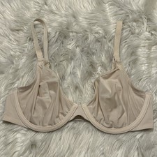 Cuup 32D Bra Beige The Triangle Underwire Back Closure Stretch
