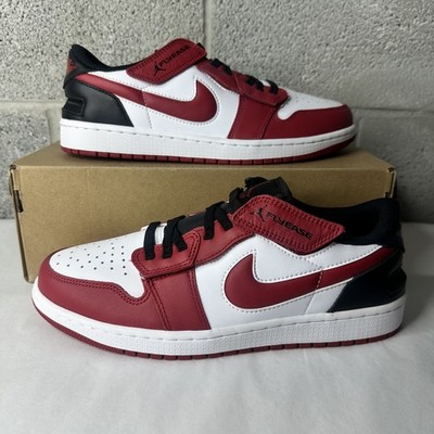 Nike Air Jordan 1 Low FlyEase White Gym Red Black  MEN'S Sz 10 DM1206-163