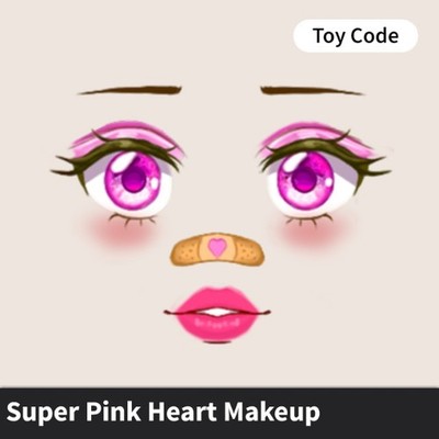 Super Pink Heart Makeup Roblox Toy Code