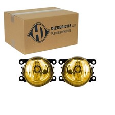 DIEDERICHS TUNING NEBELSCHEINWERFER SATZ SCHWARZ GELB passend für CITROËN C1 C4 