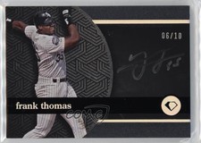 2024 Diamond Icons Polychromatink Black Silver Ink 6/10 Frank Thomas Auto pu3