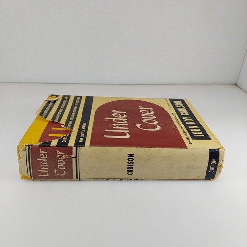 Under Cover By John Roy Carlson 1943, 19th Printing HCDJ E.P. Dutton Unabridged - Picture 3 of 15