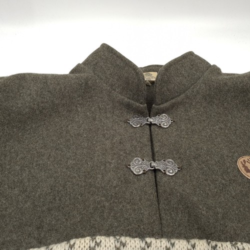 Maglione Vintage Nordico Norvegese Beige Fair Isle In Lana Da Uomo Taglia M - Foto 6 di 8
