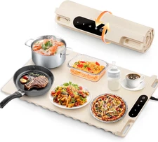 Food Warming Mat, Roll Up Electric Warming Tray, Graphene Heating Film Fast