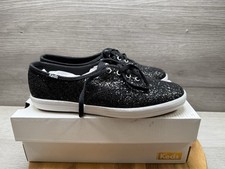 Keds Champion Glitter Celebration Sneakers, Black, Women's 7