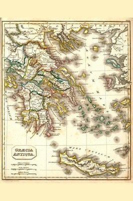 Ancient Greece Antique Style Map Cool Wall Decor Art Print Poster 12x18