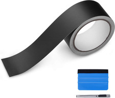 Free Tool Kit Matte Vinyl Tape for Black Out Chrome Delete Window Trim Door