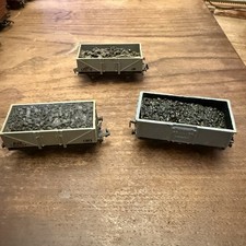 OO Gauge Mineral Wagons x3 – Grey Coal Wagons – Vintage 