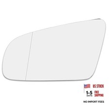 Driver Left Side Rearview Mirror Glass Heated with Backing Plate for Audi S4