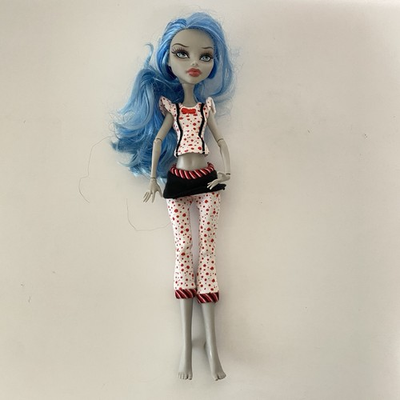#ad Monster High Dead Tired Ghoulia Yelps G1 Doll – Blue Hair Pajamas – Mattel 2008 $35.00