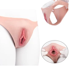 Crossdresser Silicone Fake Vagina Shorts Panty HipShaping Pants For Transgensers