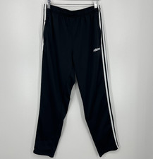 Adidas Sweatpants Men's Size L Black Logo Soccer Solid Straight Leg
