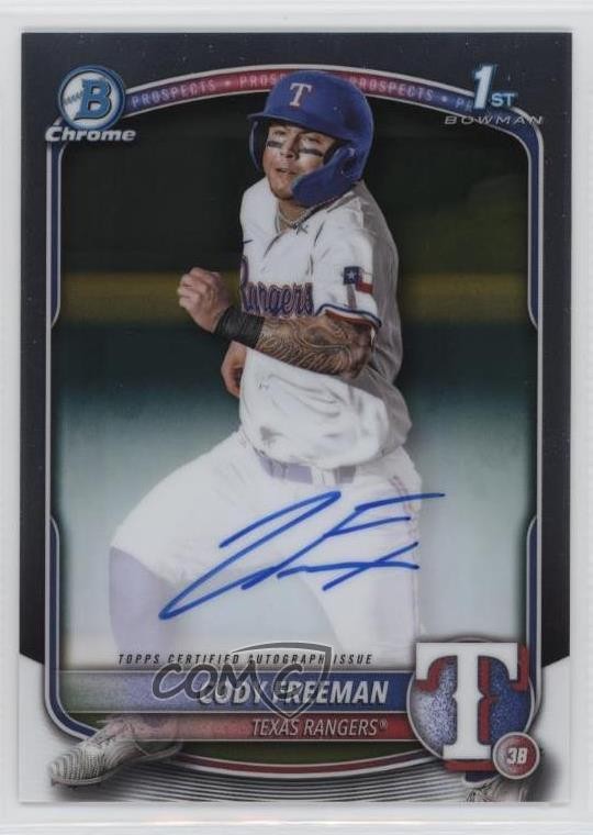 2025 Bowman Chrome Prospect Auto Cody Freeman #CPA-CFR Auto sc2