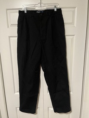 Polo Ralph Lauren Pants Mens 34x32 Black Hammond Pleated Cuffed