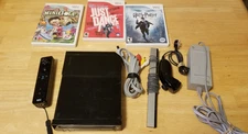 Nintendo Wii Video Game Console System Black RVL-101 Complete Tested