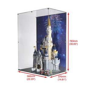 Acrylic Display Case Compatible with Lego Set 71040 - The Disney Castle