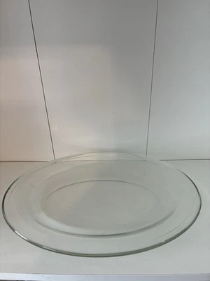 Vintage JAJ Clear Glass Oval Serving Platter Heat Resistant Serving Dish (31cm) - Image 1 of 2