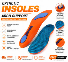 Work Boot Insoles Hiking Trainer Inner Soles Foot Inserts Support Silicone Gel 