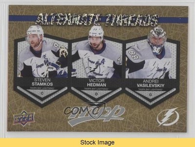 2023-24 MVP Alternate Threads Gold Steven Stamkos Victor Hedman #AT-4 READ 0u20
