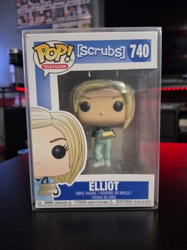 Funko Pop! Television Scrubs: Elliot #740 W/protector (Box Damage)