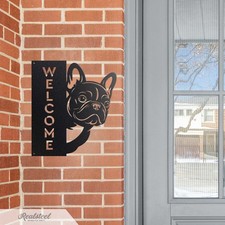 RealSteel Beware of Dog Address Sign   Custom Dog Breed Door Monogram