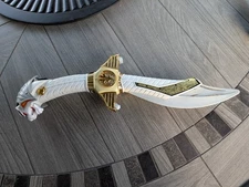 Vintage 1994 Mighty Morphin Power Rangers White Ranger Saba Talking Sword TESTED