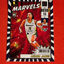 Panini 2025 Donruss WNBA Net Marvels Insert Aziaha James Dallas Wings #18 RC