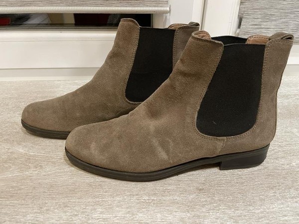Women Dune Boots Grey Suede 38 #3OU1
