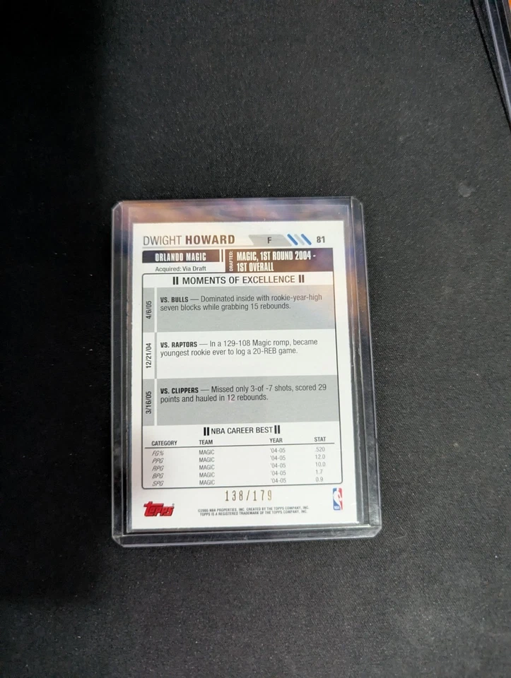 2005-06 Topps Big Game - Dwight Howard #81 /179 - Image 2 of 2