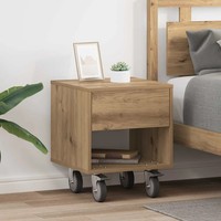 Nachttisch 2 Stk. Artisan-Eiche 40,5 X 40 X 48 Cm Holzwerkstoff