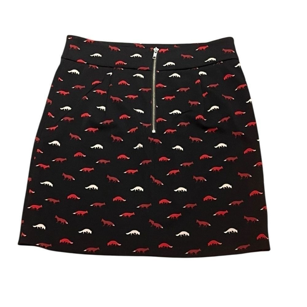 Vivienne Tam Fox Print Pencil Skirt, Size 6 View 2