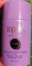 Toppik BLACK Hair Filler Volumizing Micro-Fibers 0.42 oz - NEW