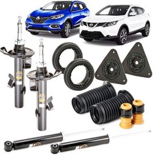 Kit 4 Ammortizzatori Supporti Cuscinetti e Tamponi Nissan Qashqai Ii J11 Kadjar - Miniatura 1