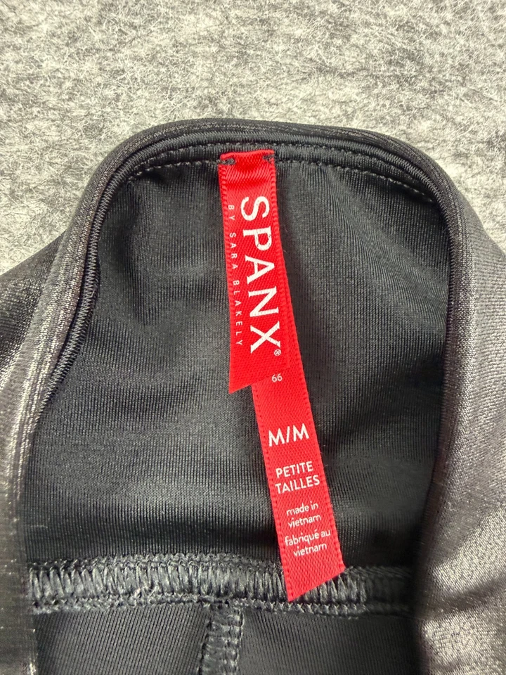 Леггинсы Spanx из искусственной кожи для женщин, размер M — черные - Изображение 3 из 4