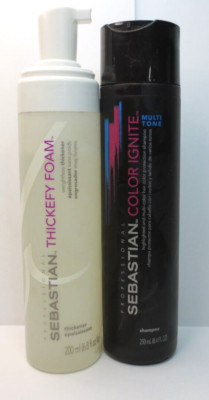 SEBASTIAN MIX COLOR IGNITE SHAMPOO & THICKEFT FOAM (DETAILS)